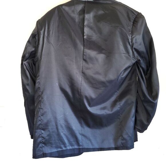 Pierre Balmain Wool Tuxedo Jacket Black Suiting Blazer Satin Shawl Collar 44R - Picture 6 of 16